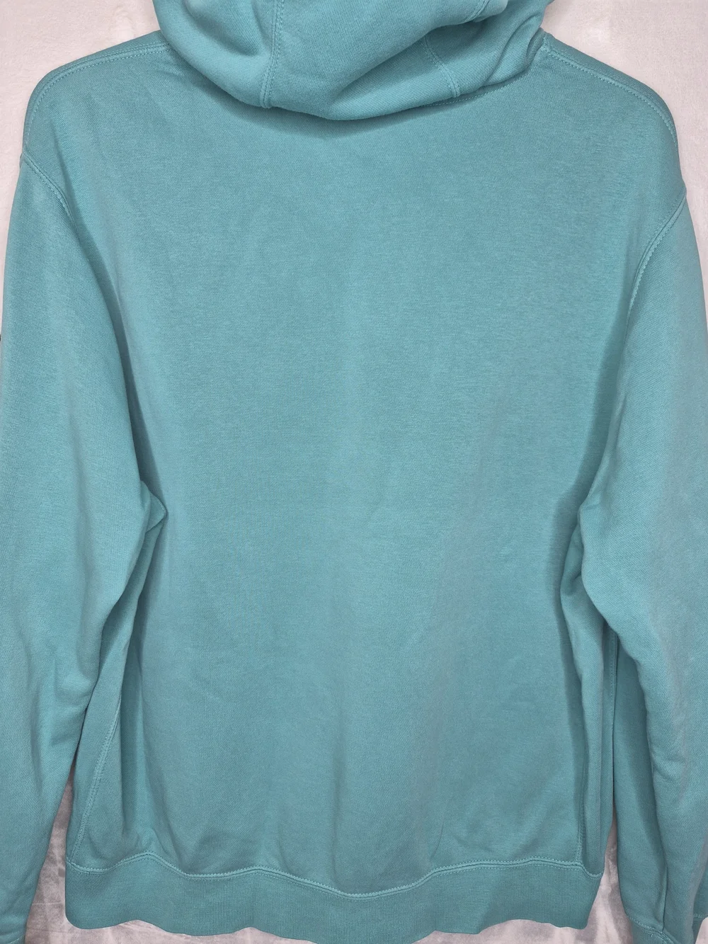 Nike Air Just Do It Sleeve Logo Pullover Hoodie Teal Blue Mens Size Large